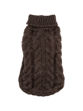 Picture of Chocolate Angora Cable Knit Sweater