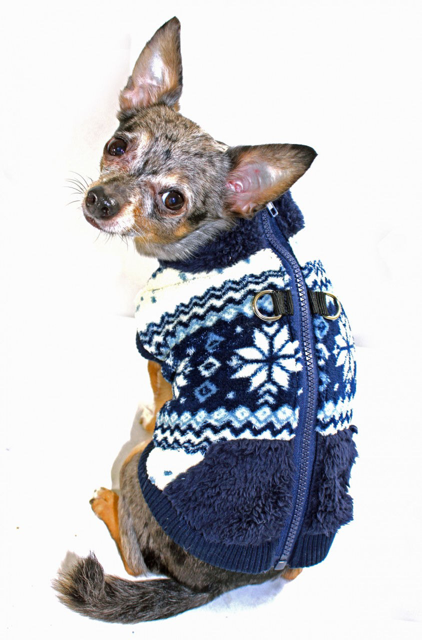 Picture of Soft Snowflake Fleece Vest - Blue