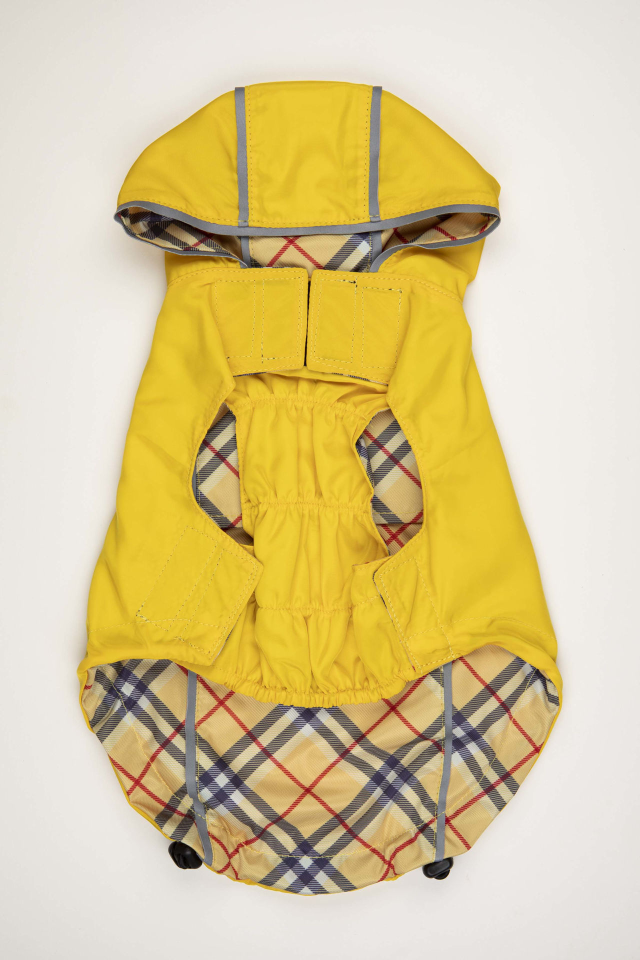 Picture of HD Reversible Rain Coat  Yellow/Plaid