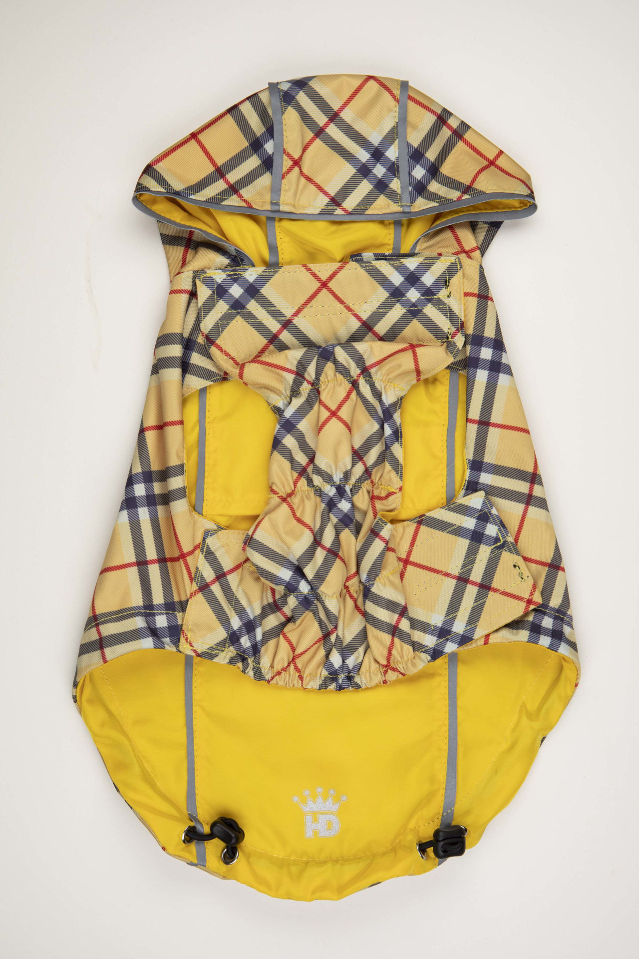 Picture of HD Reversible Rain Coat  Yellow/Plaid