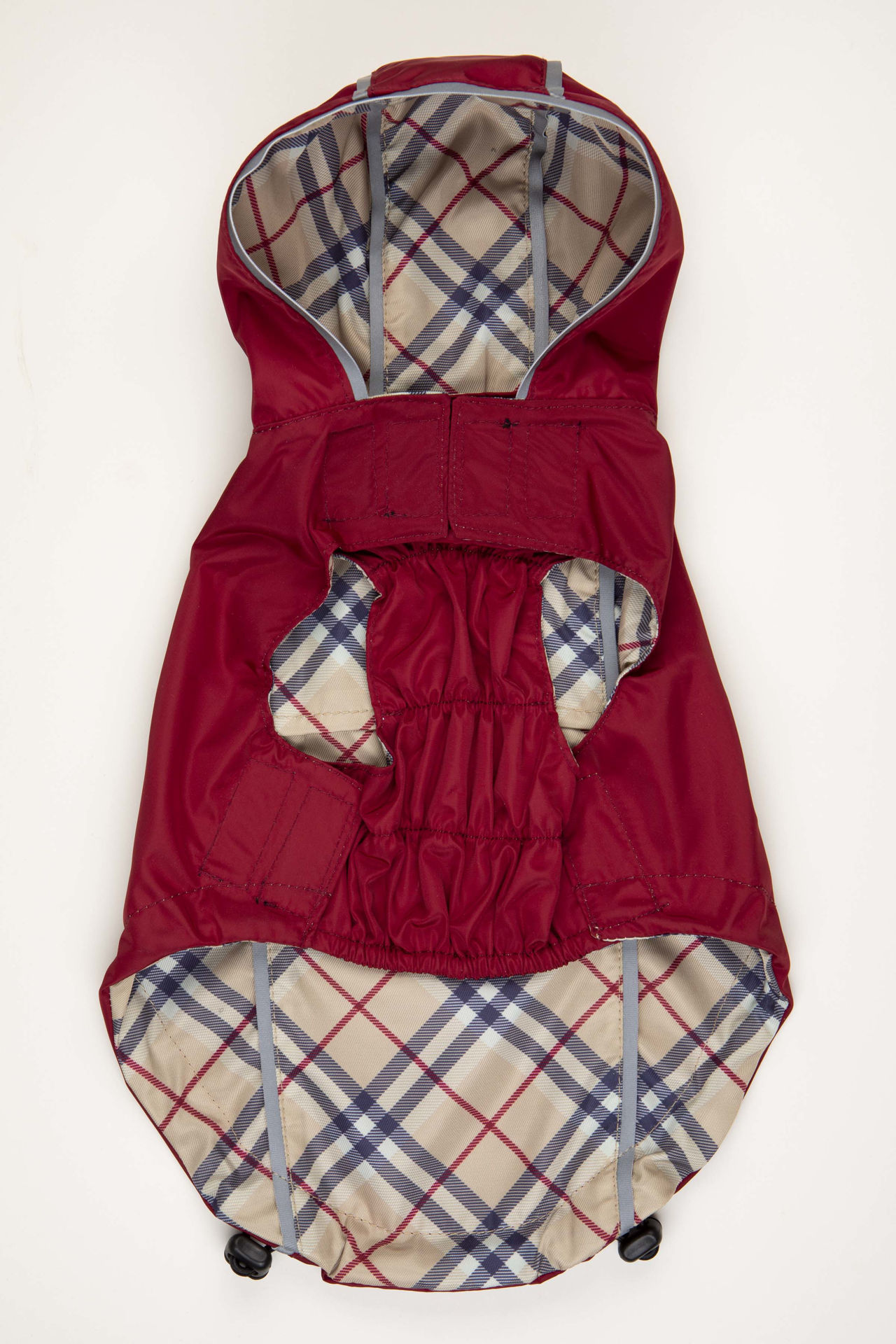 Picture of HD Reversible Rain Coat  Red/Plaid