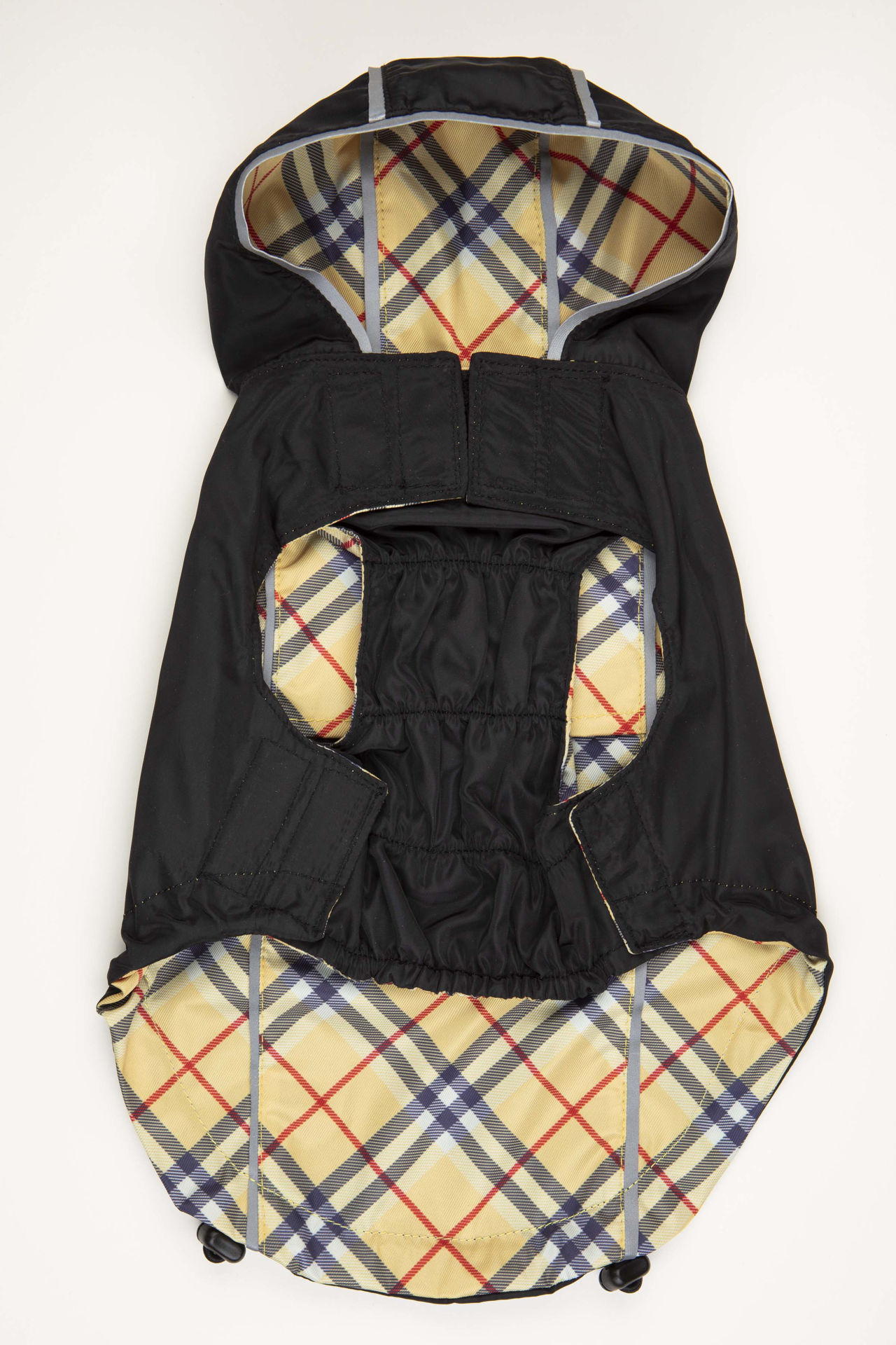 Picture of HD Reversible Rain Coat  Black/Plaid