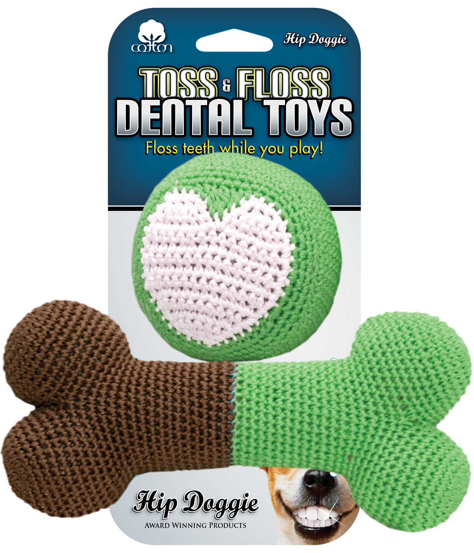 Picture of Crochet Dental Toy Set: Bone/Ball