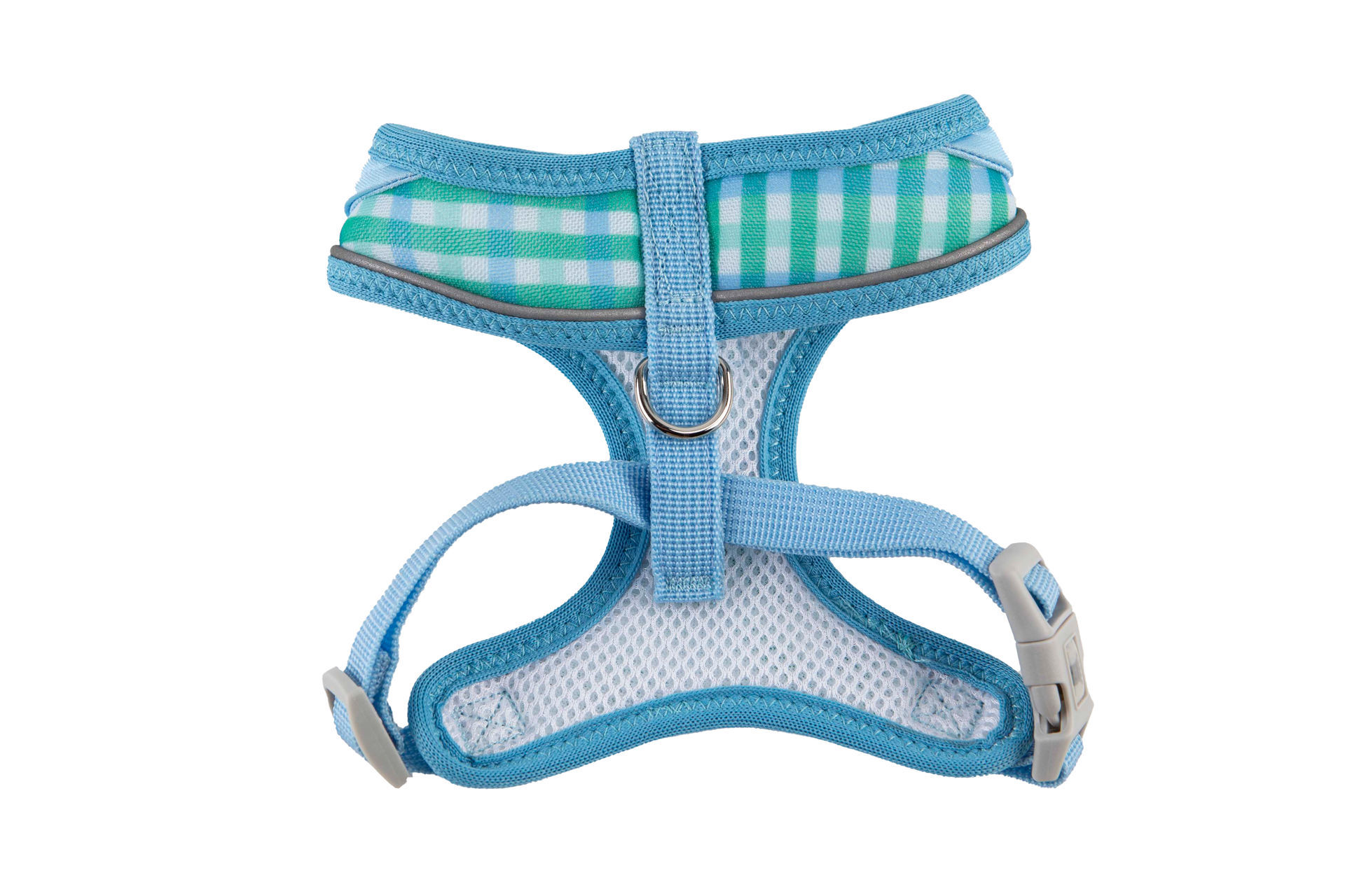 Picture of Gingham Collar Harness Vest - Blue