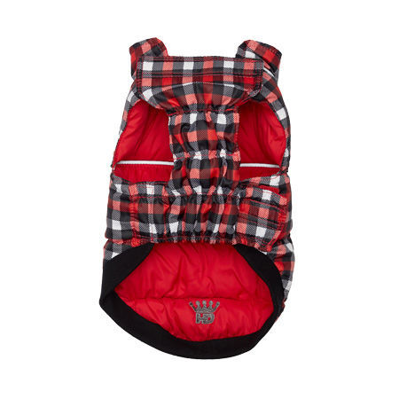 Picture of Flex-Fit Reversible Puffer Vest - Red/Gingham