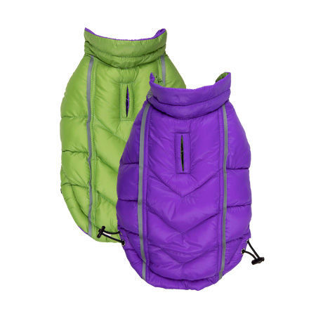 Picture of Featherlite Reversible-Reflective Puffer Vest Green/Purple