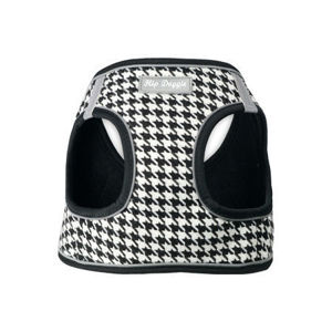 Picture of EZ Step-In Houndstooth Harness Vest - White/Black  OLD STYLE