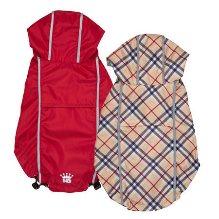 Picture of HD Reversible Rain Coat  Red/Plaid