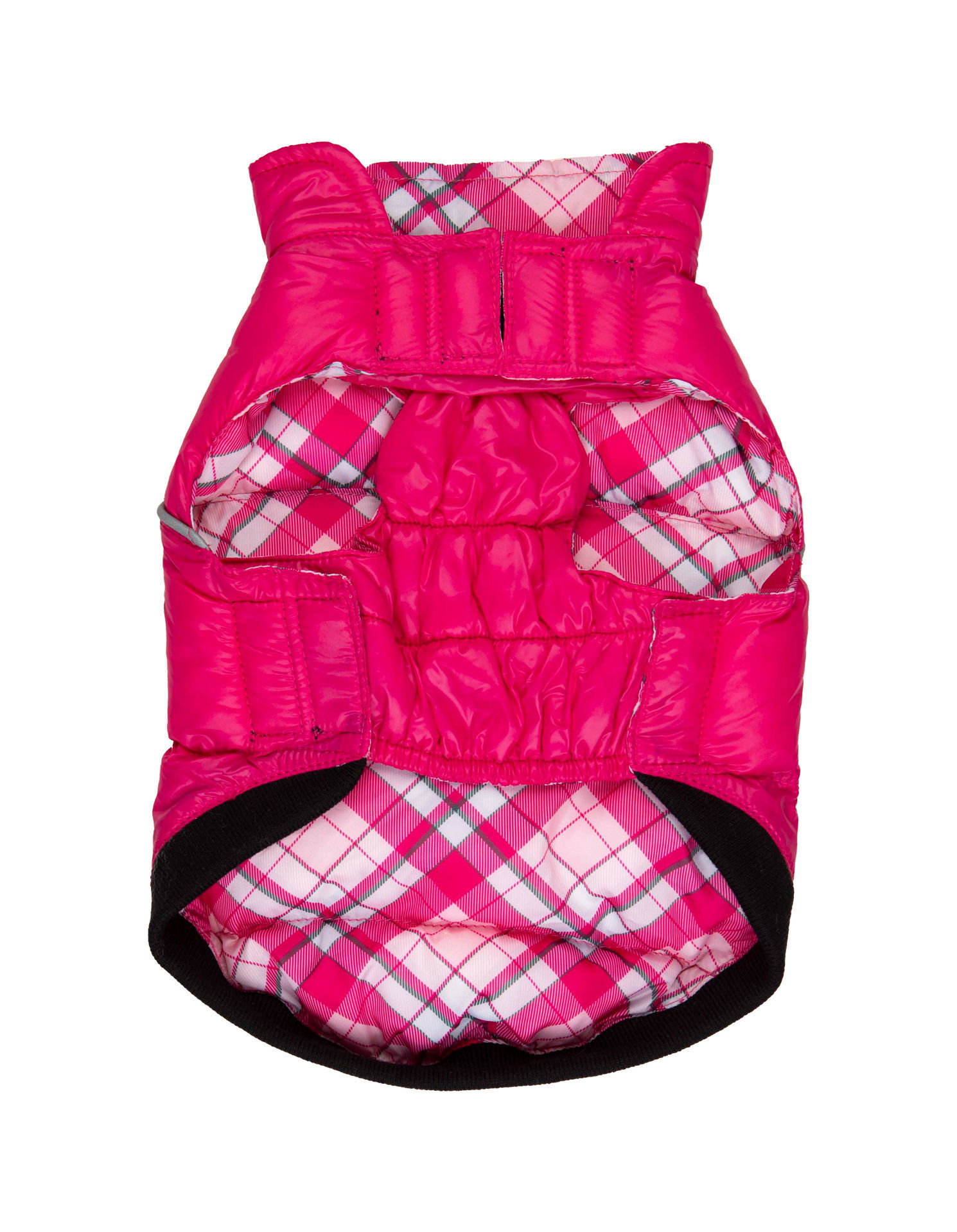 Picture of Flex-Fit Reversible Puffer Vest - Pink/Plaid