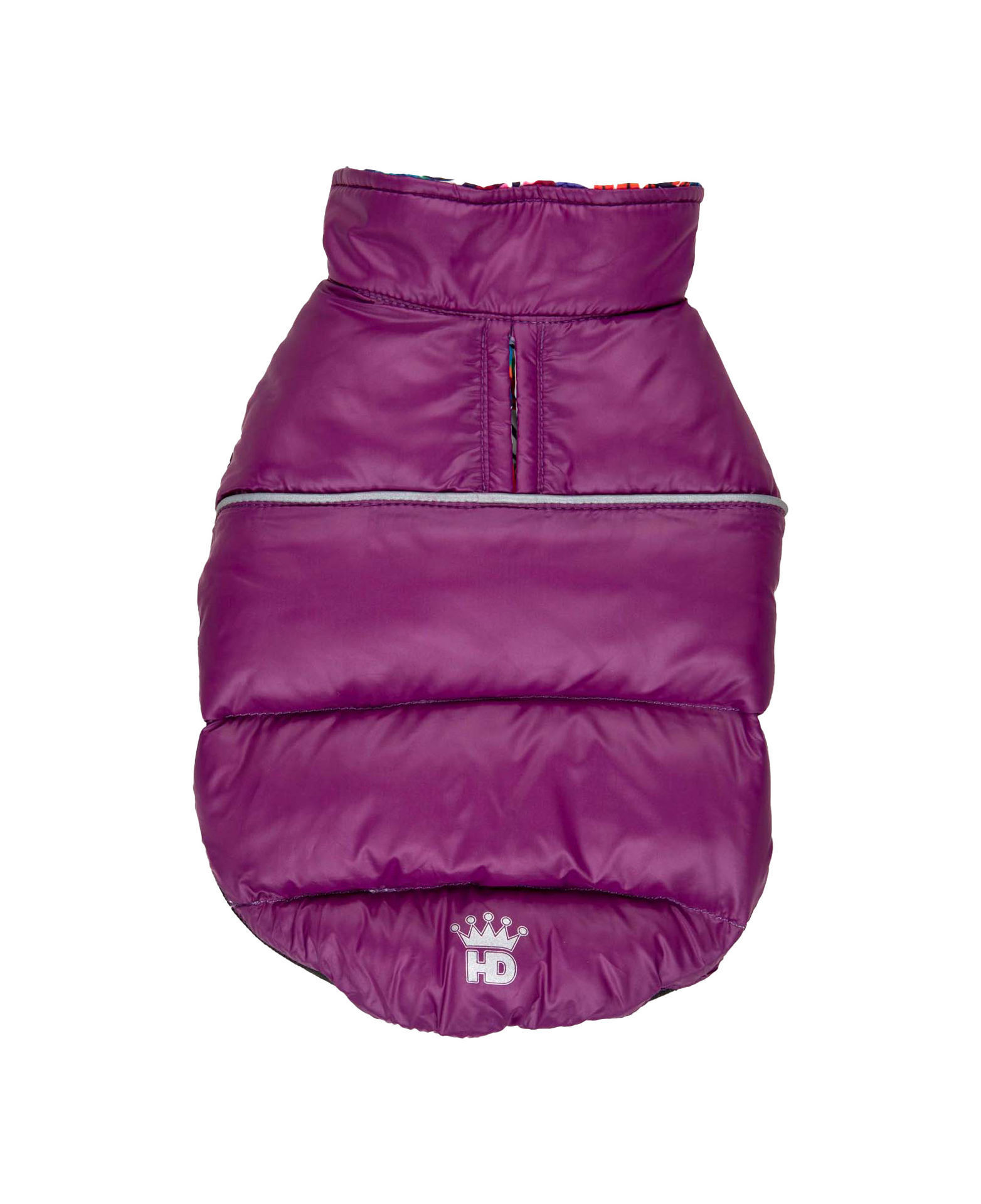 Picture of Flex-Fit Reversible Puffer Vest - Purple/Floral