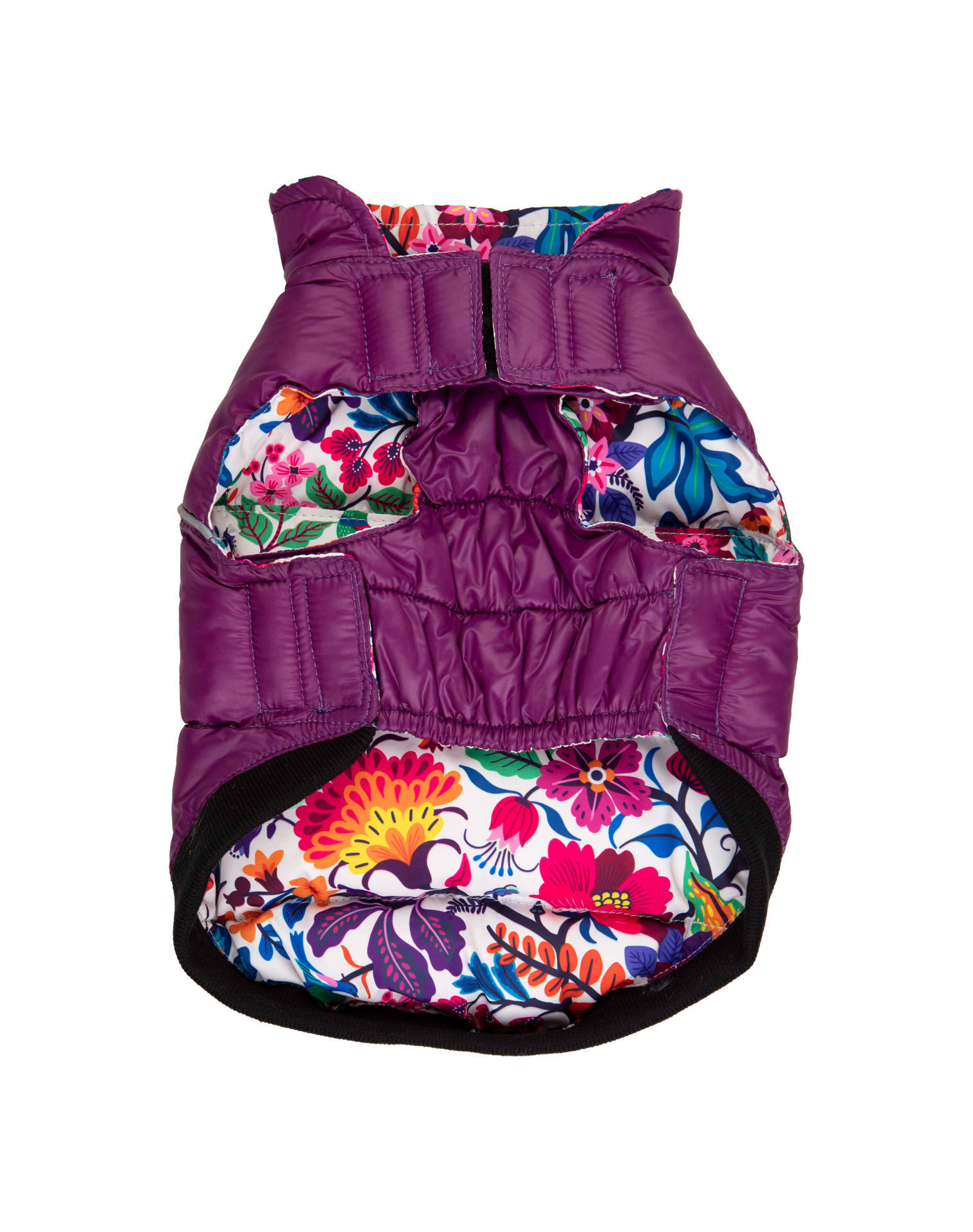 Picture of Flex-Fit Reversible Puffer Vest - Purple/Floral