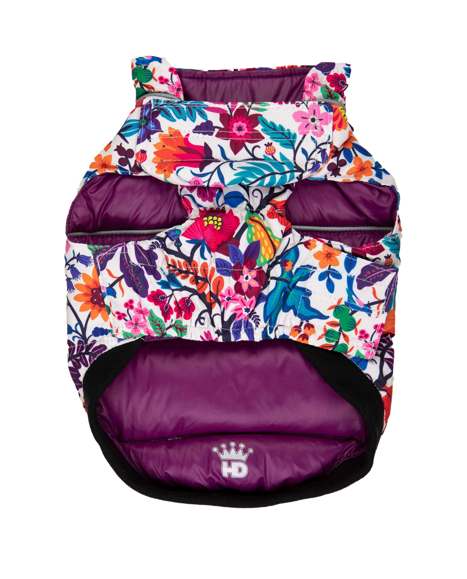 Picture of Flex-Fit Reversible Puffer Vest - Purple/Floral