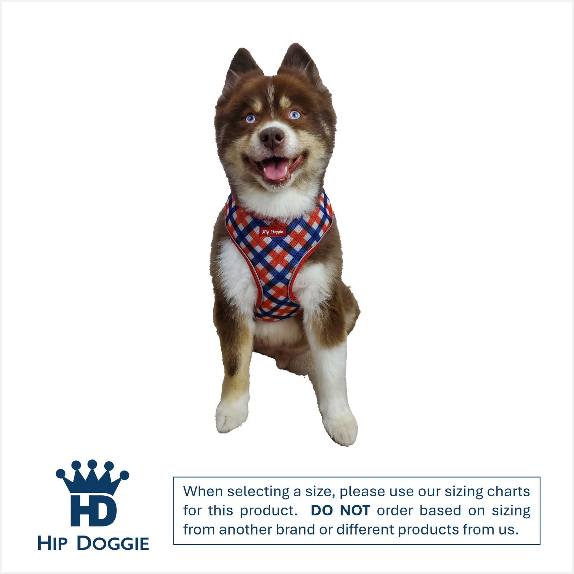 Picture of Ultra Comfort Harness - Red/Navy Check