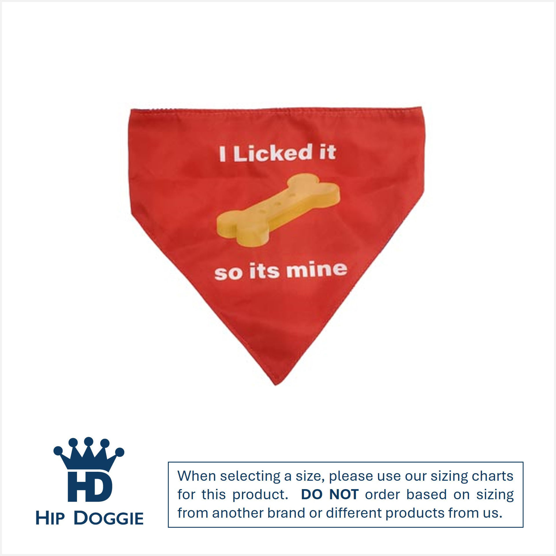 Picture of Two Sided Bandana - I Licked it So it's Mine