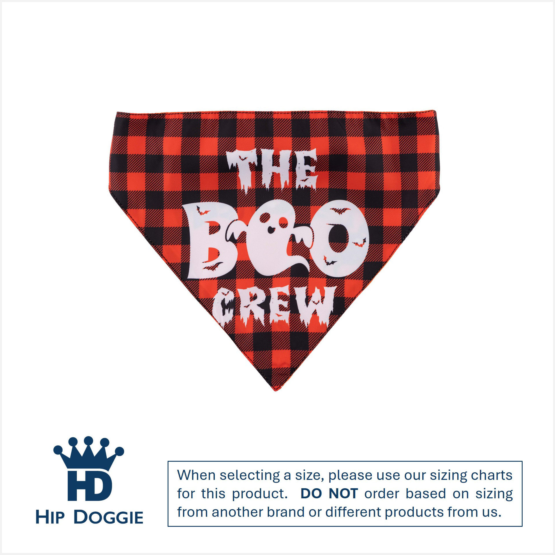 Picture of Two Sided Bandana - Halloween Boo