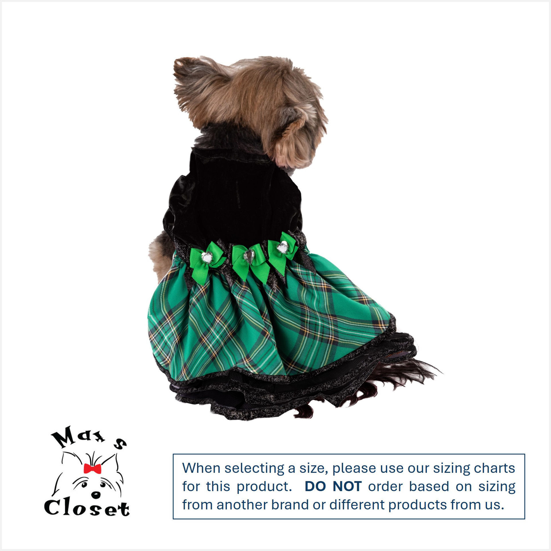 Picture of Green Tartan Plaid Cap Sleeve Dress