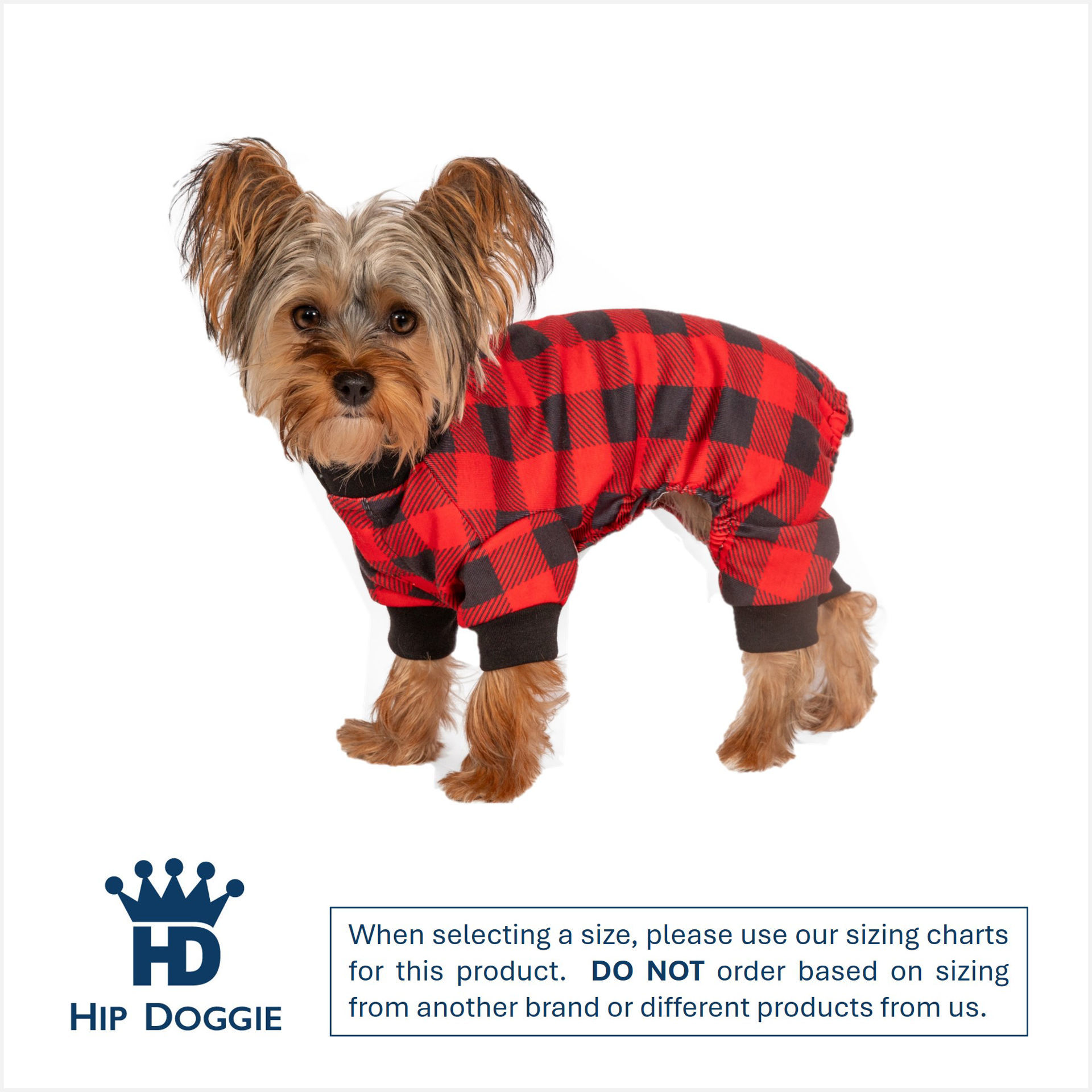 Picture of HD Lightweight Buffalo Check Pajamas - Red